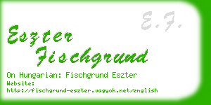 eszter fischgrund business card